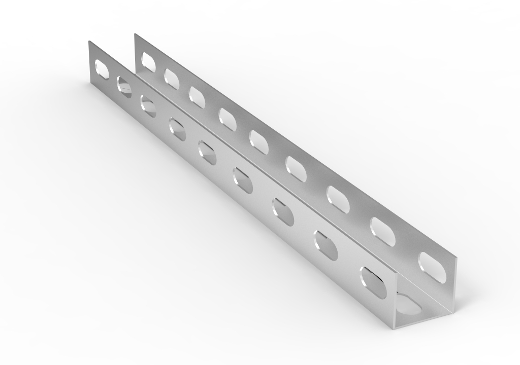 С-образный профиль перфорированный — общий вид и перфорация